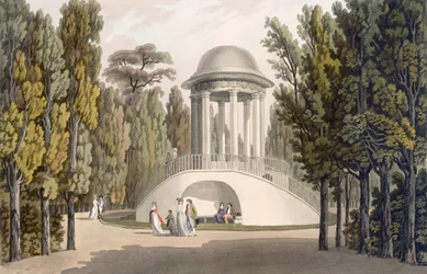 Ansicht des Tempels der Diana in Eisgrub